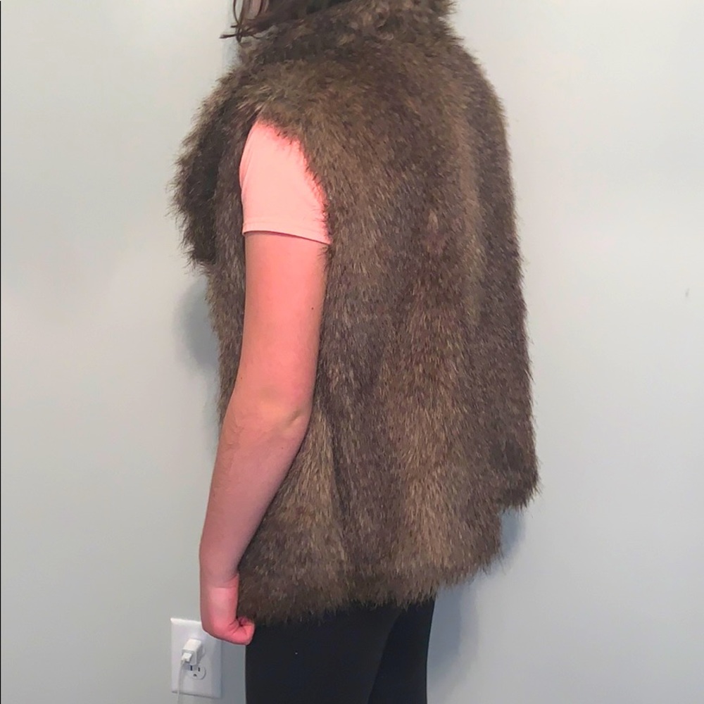 Faux fur vest
